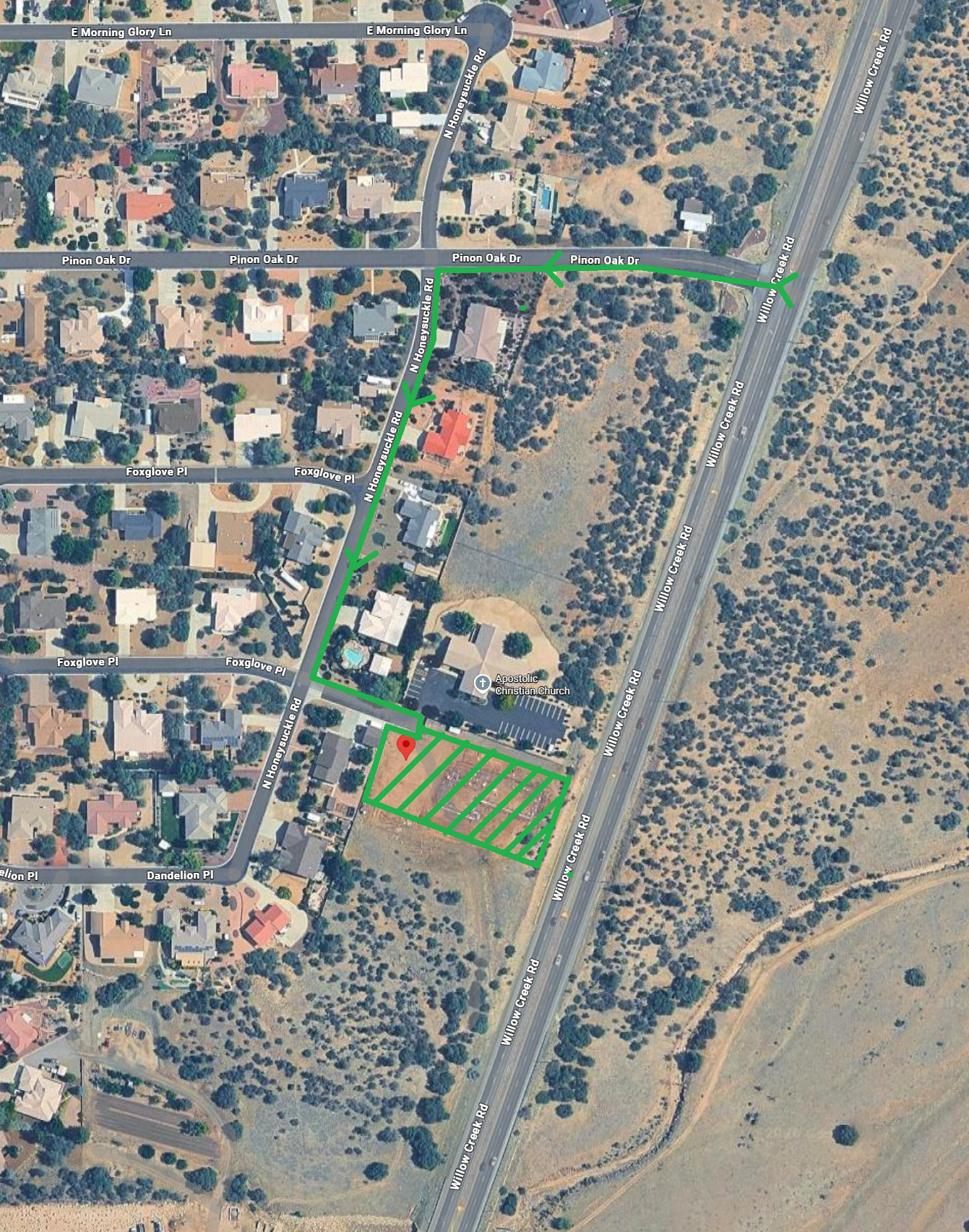 5680 Foxglove from Google Maps